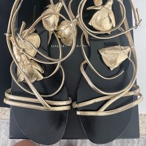 Giuseppe Zanotti Gold Sandals
